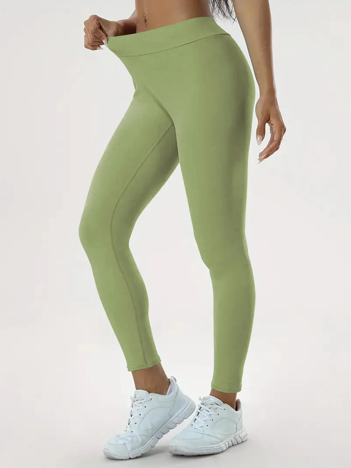 Women's high-waist yoga pants in various vibrant colors designed for comfort and style