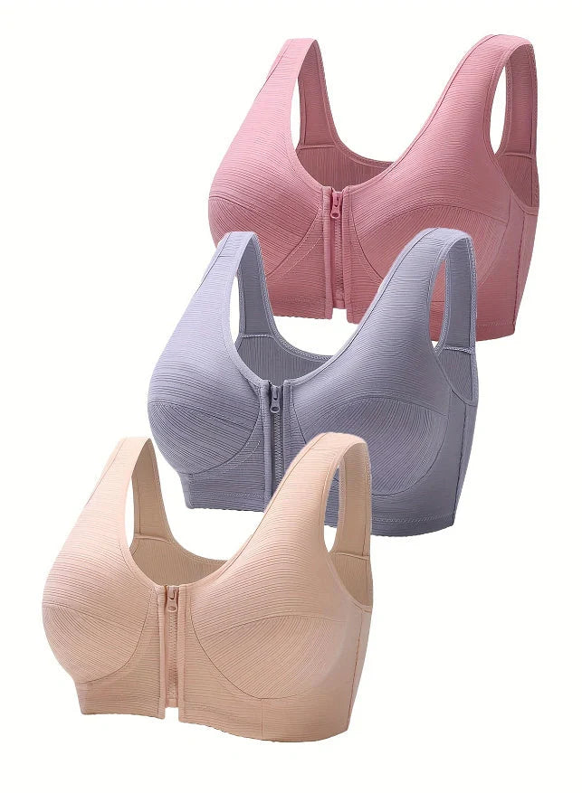 Luxury plus size underwired cotton bra in various colors and sizes