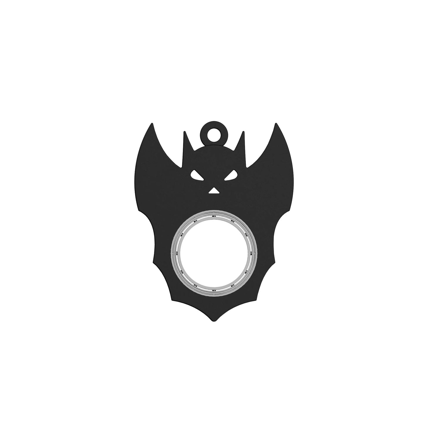 Halloween-themed bat demon ghost fidget spinner keychain toy for stress relief