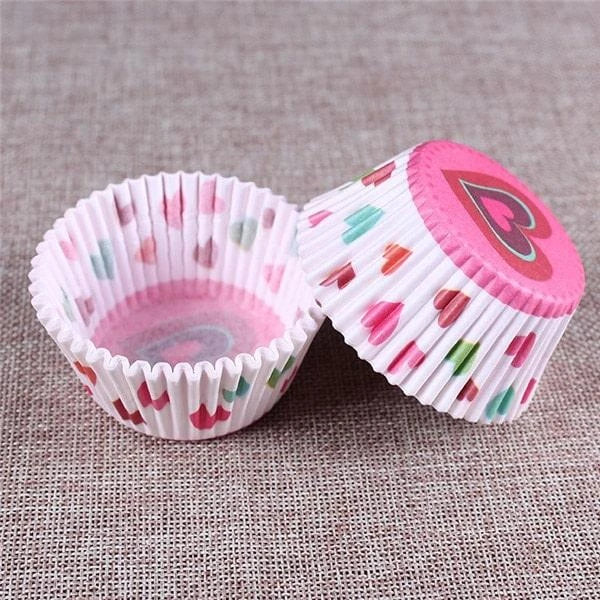 Colourful paper cupcake baking cups in a variety of vibrant shades, perfect for home baking and decorating