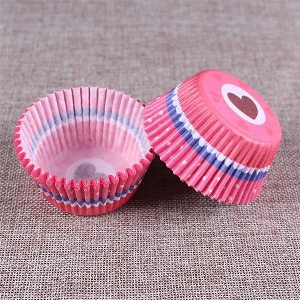 Colourful paper cupcake baking cups in a variety of vibrant shades, perfect for home baking and decorating