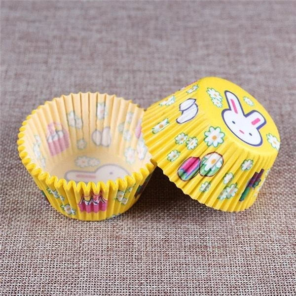 Colourful paper cupcake baking cups in a variety of vibrant shades, perfect for home baking and decorating