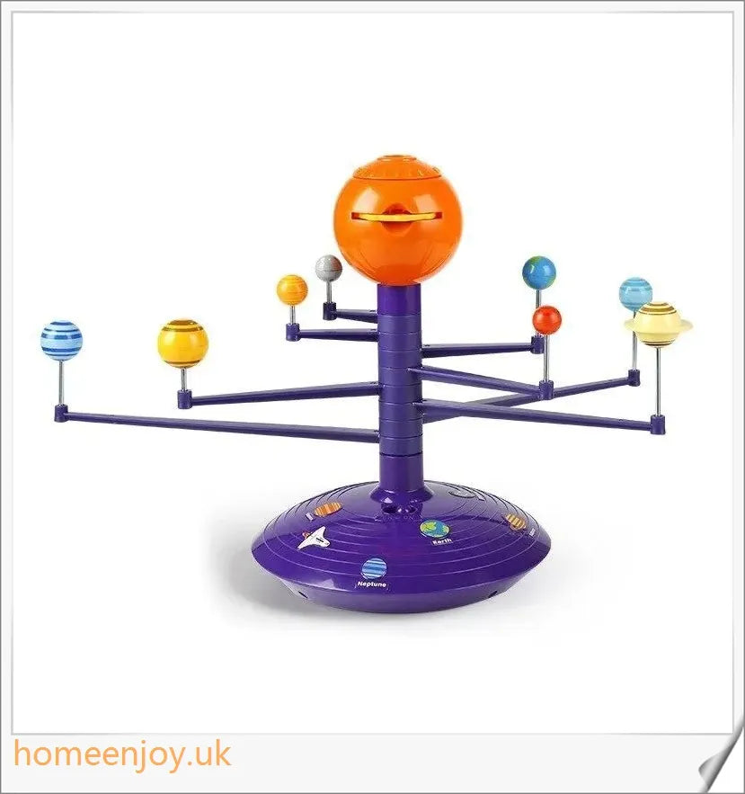 Colourful Solar System Sky Projector - Captivating planetarium display with sun and 8 movable planets for educational and entertaining home use