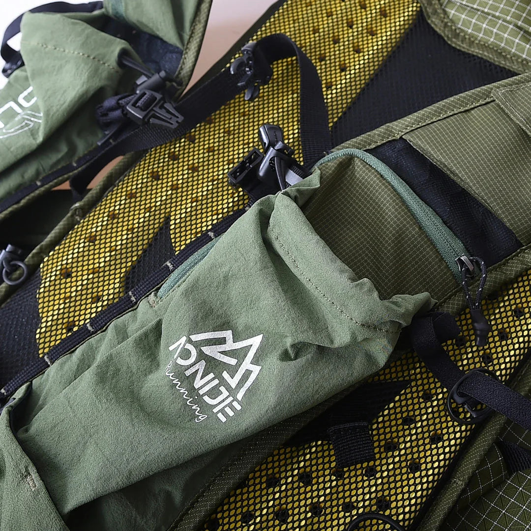 Trendha Hiking Backpack in blue colour, featuring an external frame design and multiple compartments for outdoor adventures.