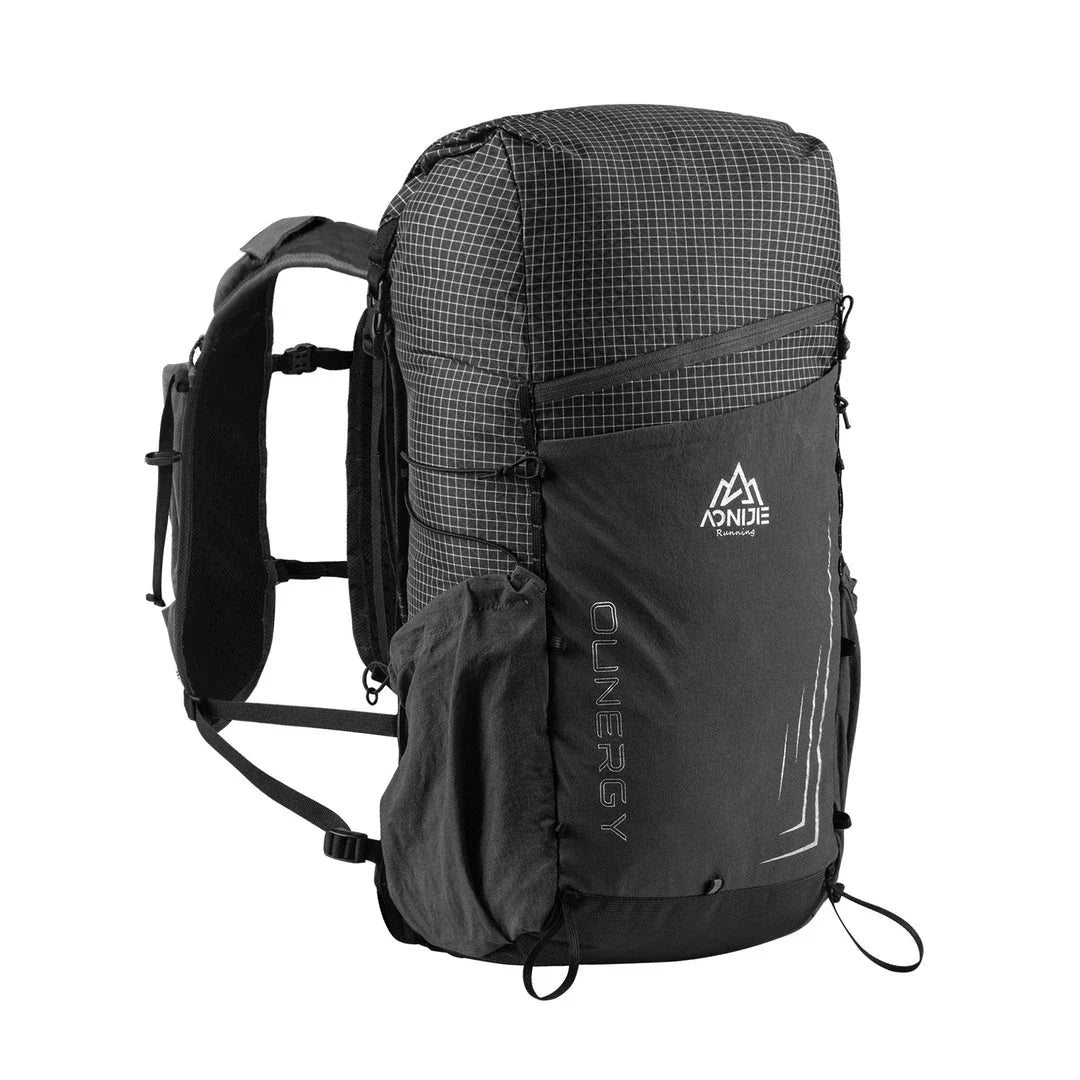 Trendha Hiking Backpack in blue colour, featuring an external frame design and multiple compartments for outdoor adventures.