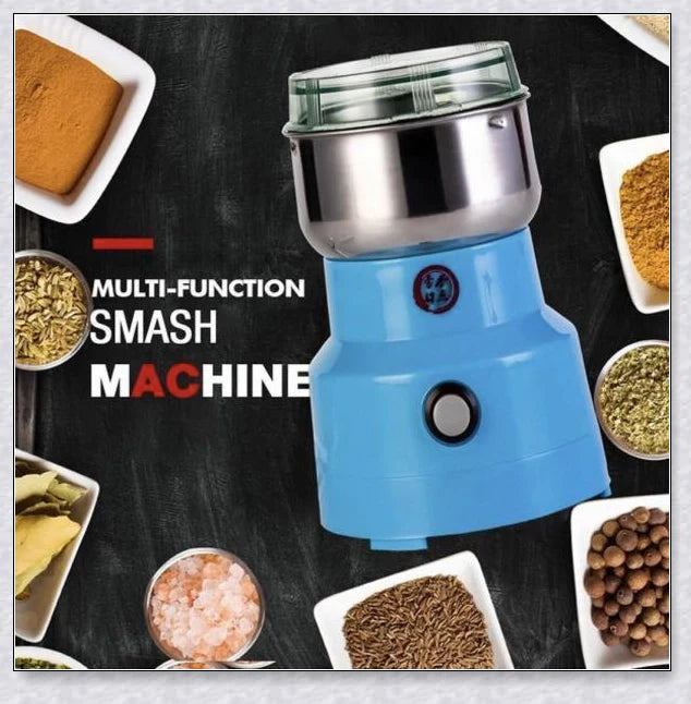 A sleek and modern multifunctional smash machine made of premium stainless steel for effortless grinding and versatile culinary applications.