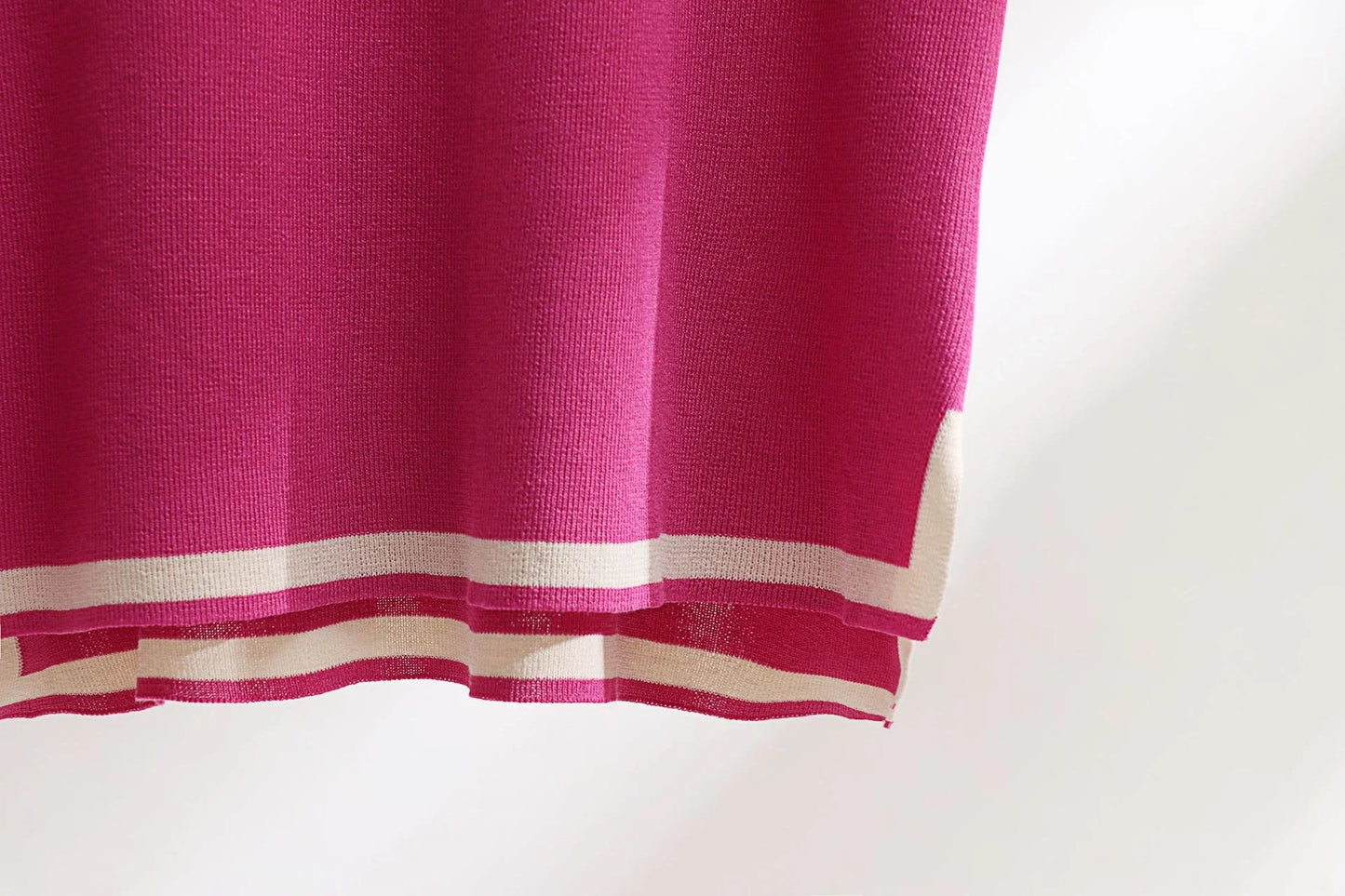 Classic Style Ice Silk Knitting Suit for Women - Sophisticated Two-Piece Set in a Range of Colours