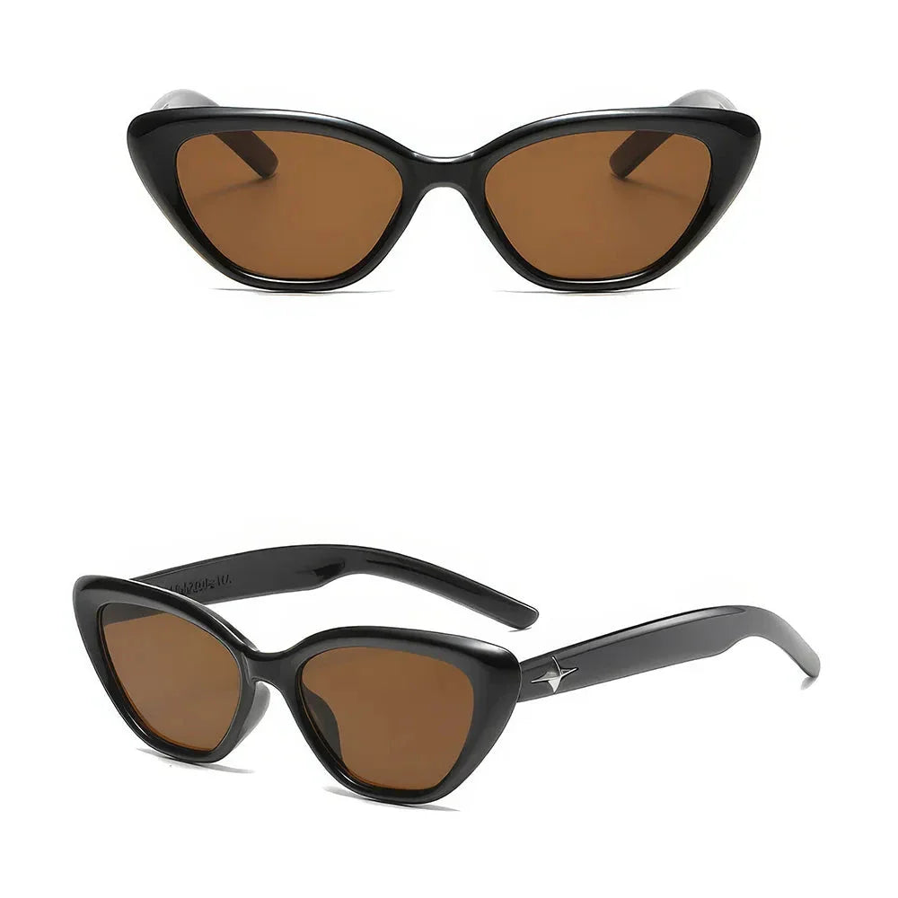 Fashion Cat Eye Sunglasses for Women with Vintage-Inspired Design and UV Protection