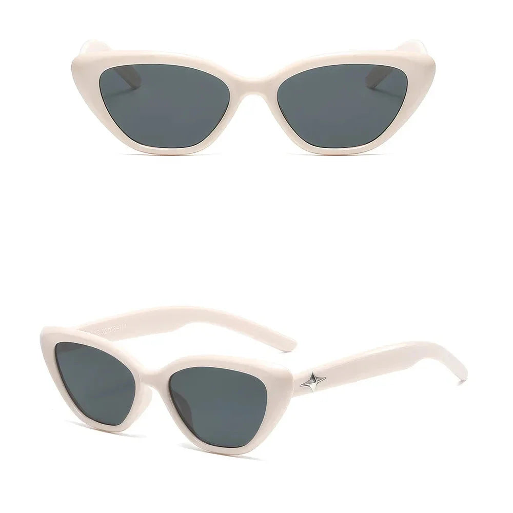 Fashion Cat Eye Sunglasses for Women with Vintage-Inspired Design and UV Protection