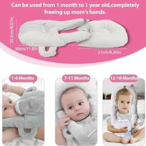 Nursing Cushion - Baby Feeding Pillow for comfortable and hands-free feeding