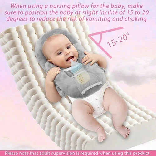 Nursing Cushion - Baby Feeding Pillow for comfortable and hands-free feeding