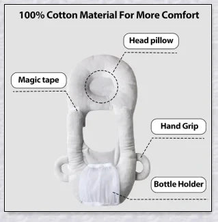 Nursing Cushion - Baby Feeding Pillow for comfortable and hands-free feeding