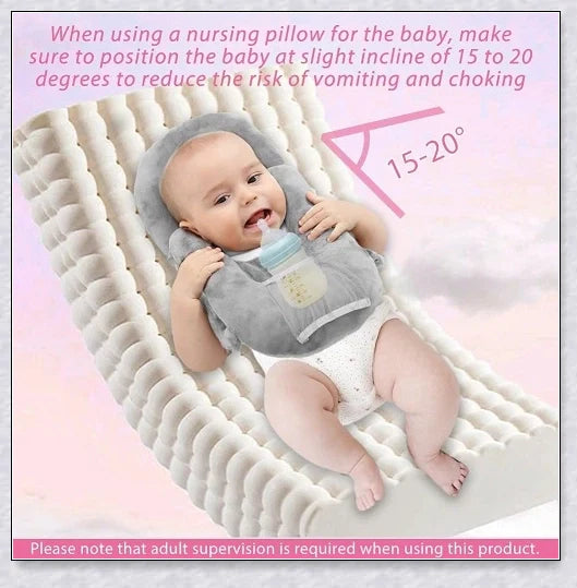 Nursing Cushion - Baby Feeding Pillow for comfortable and hands-free feeding
