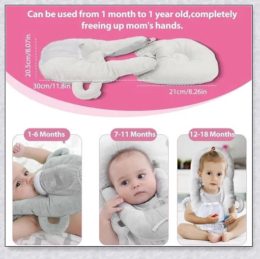 Nursing Cushion - Baby Feeding Pillow for comfortable and hands-free feeding