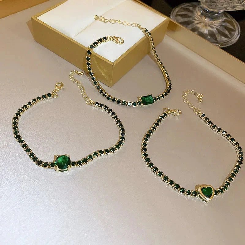 Elegant Zircon Geometric Bracelet for Women in various colours
