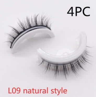 Glamorous 3D mink-inspired false eyelashes in various styles and packaging