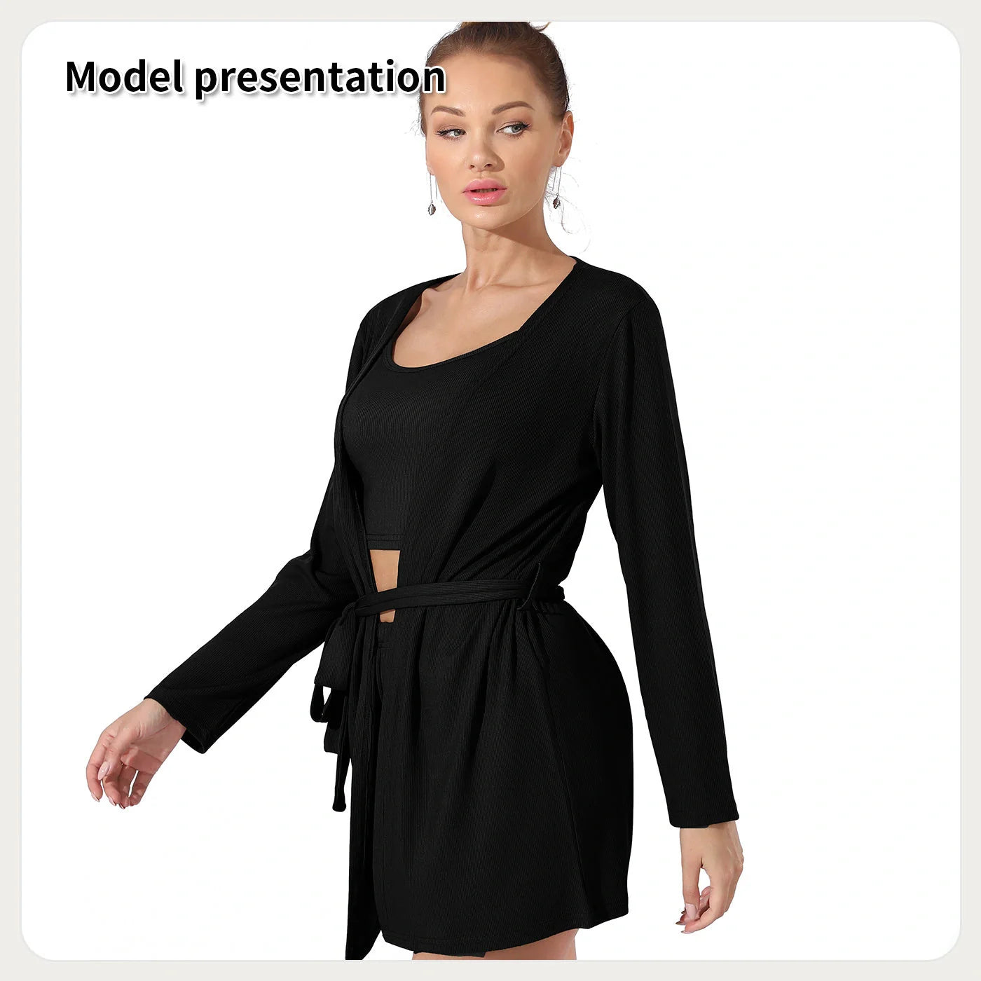 Elegant solid colour women's bodysuit in black and coffee, perfect for any occasion