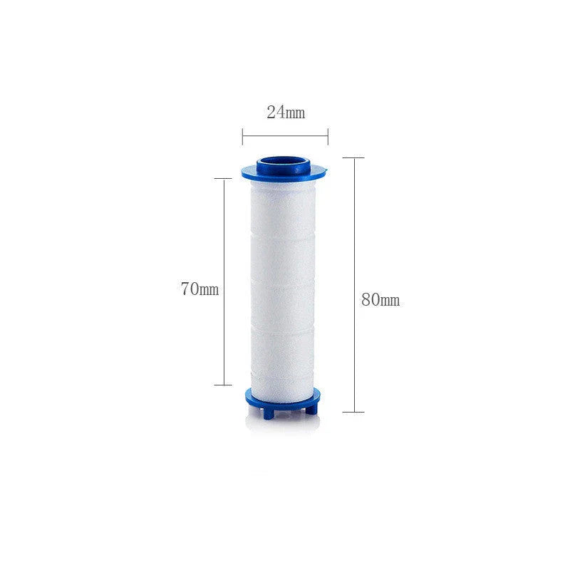 Premium 5-speed pressurized shower head with large water output, ABS construction, and modern minimalist design