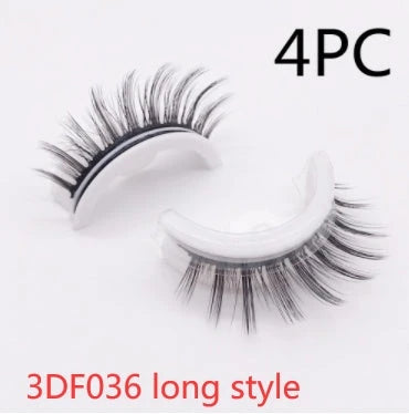 Glamorous 3D mink-inspired false eyelashes in various styles and packaging