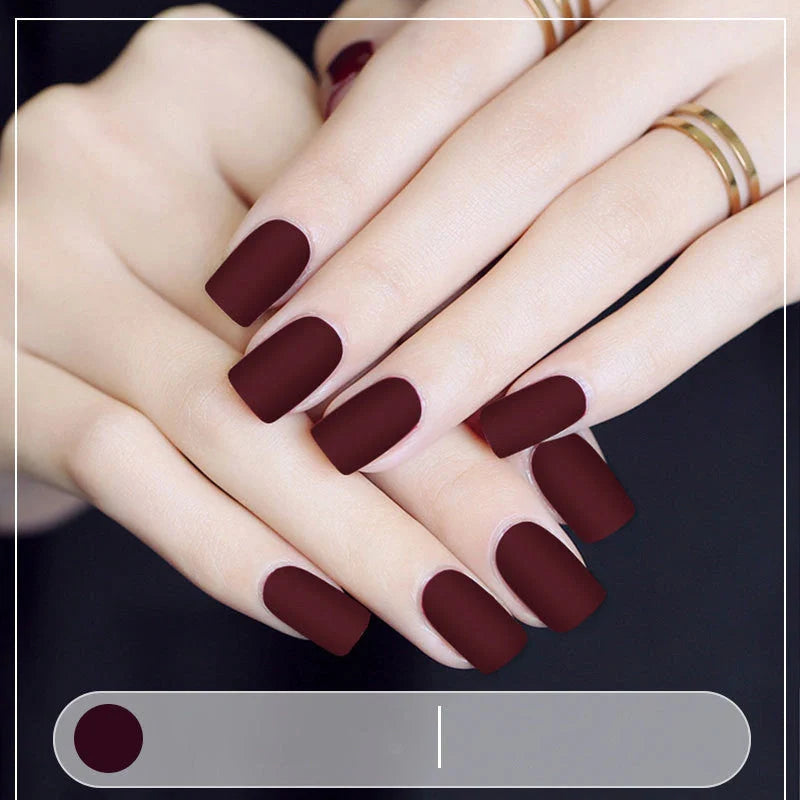 Premium matte nail polish in a variety of chic colours for a flawless finish