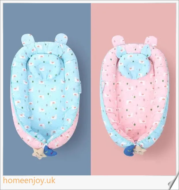 Cosy and supportive baby sleeping crib with various adorable designs for nursery decor