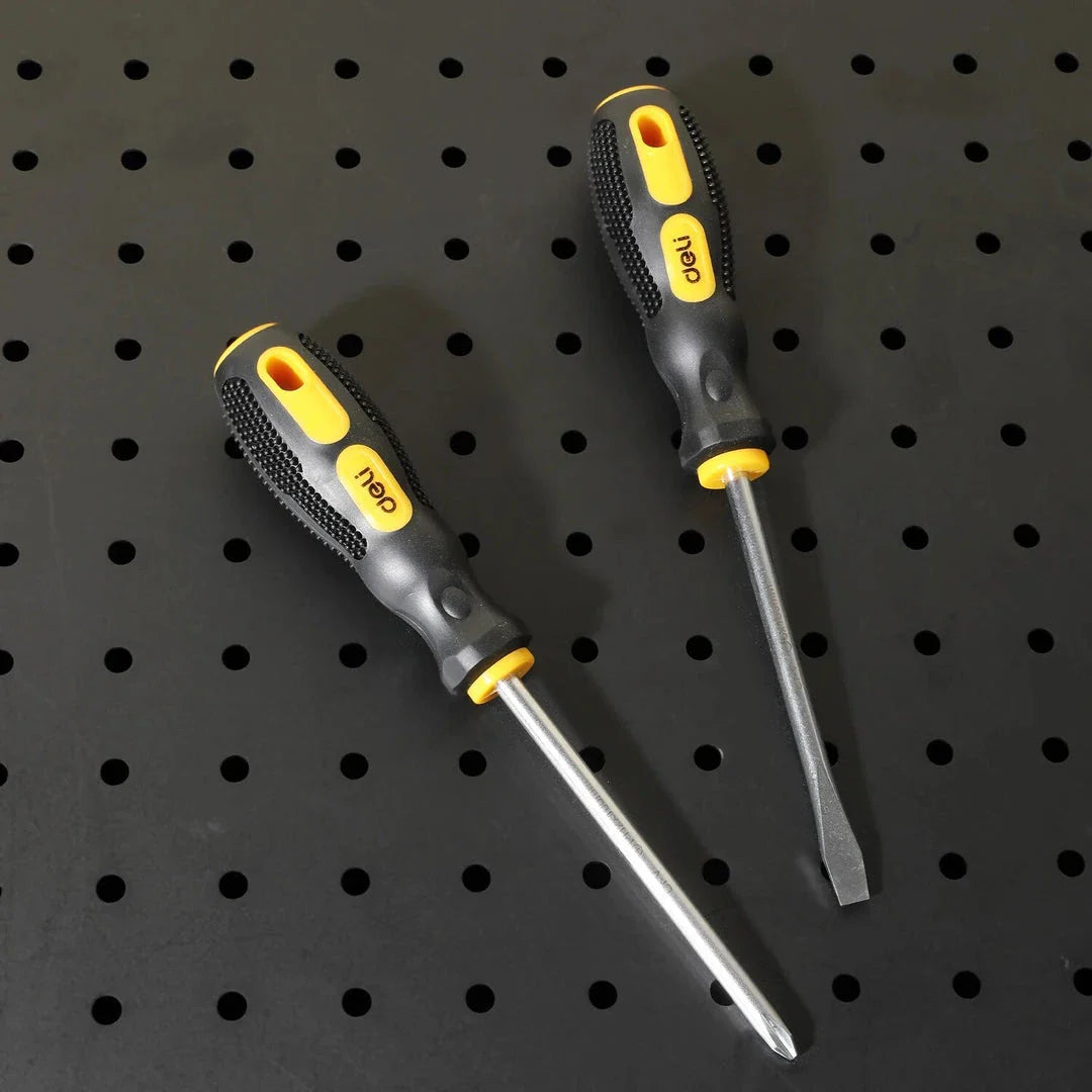 Trendha Magnetic Flat Head and Cross Screwdriver Set - Premium British-engineered Tools for Household Repairs and Maintenance