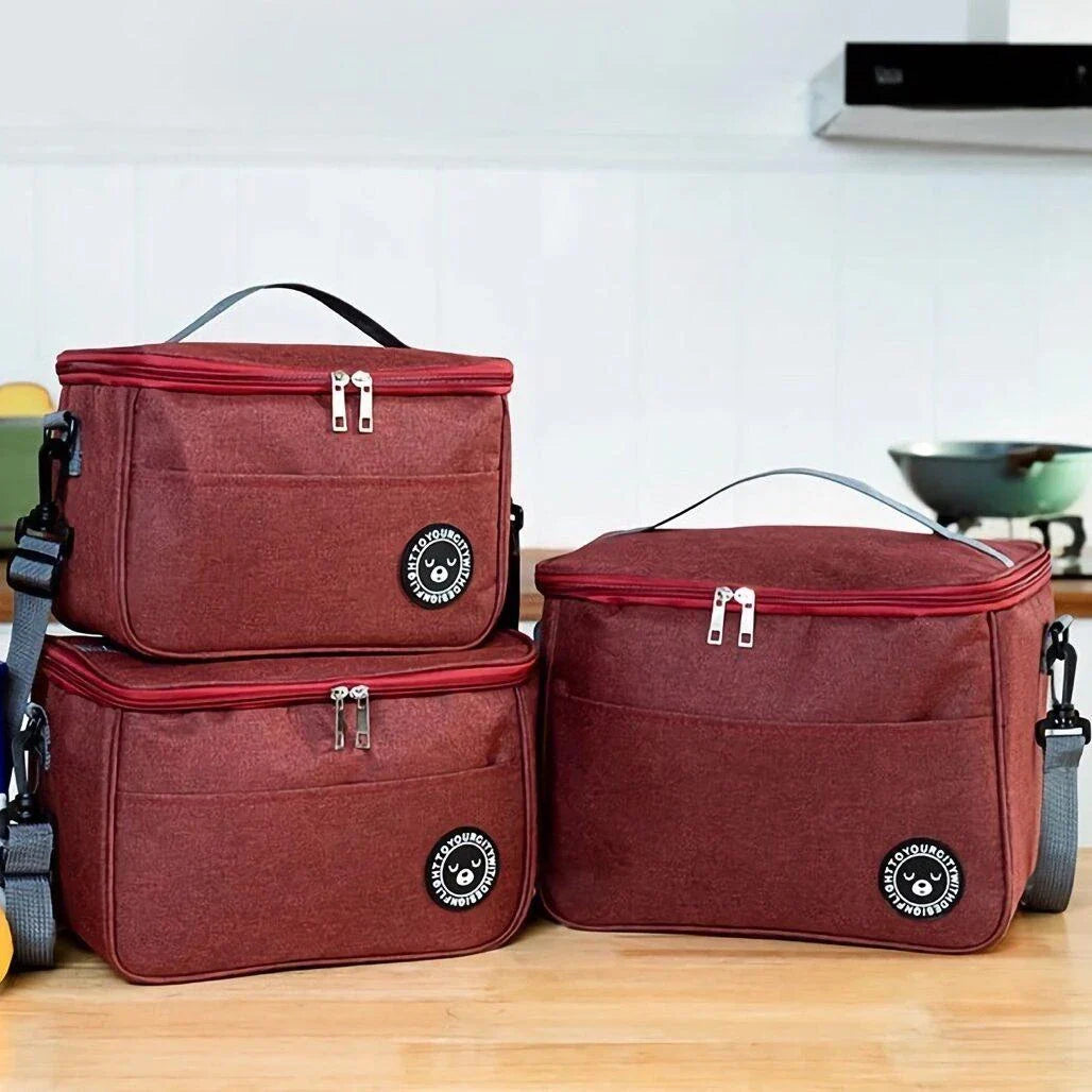 Portable Thermal Lunch Bag made of high-quality cationic oxford cloth, designed to keep food and drinks at the perfect temperature for hours