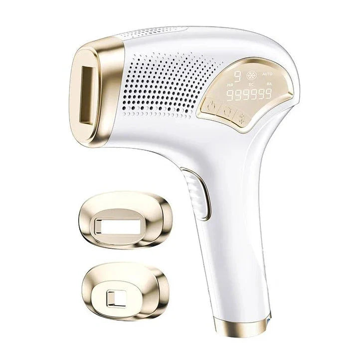 Portable IPL Laser Hair Removal Device with ice-cooling feature for comfortable, salon-quality hair removal and skin rejuvenation