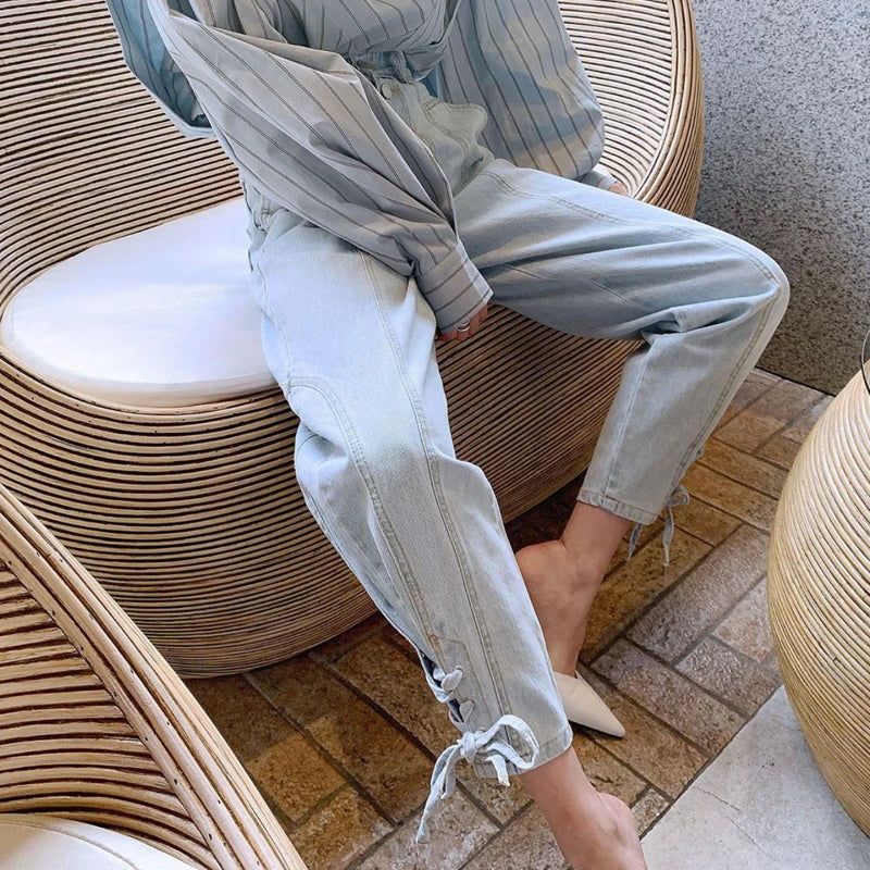 Homeenjoy_UK High-Waist Loose Wide-Leg Jeans
