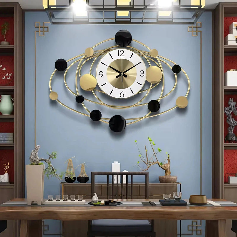 Homeenjoy_UK Modern Luxury Art Wall Clock for Living Room