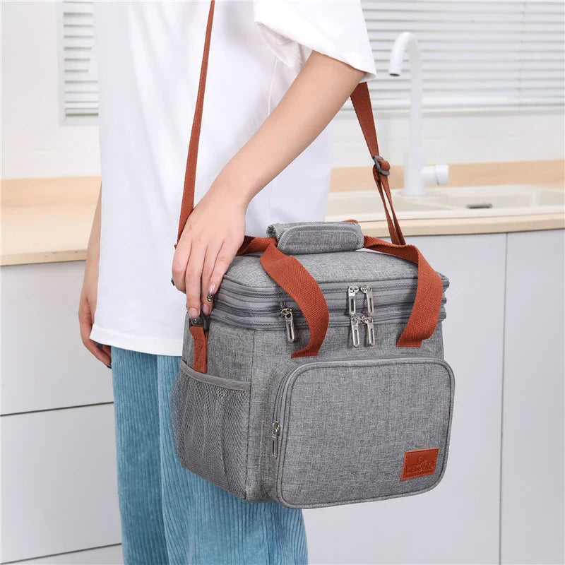Outdoor Picnic Double Insulated Bento Bag with stylish design and premium insulation for keeping food and drinks at the perfect temperature