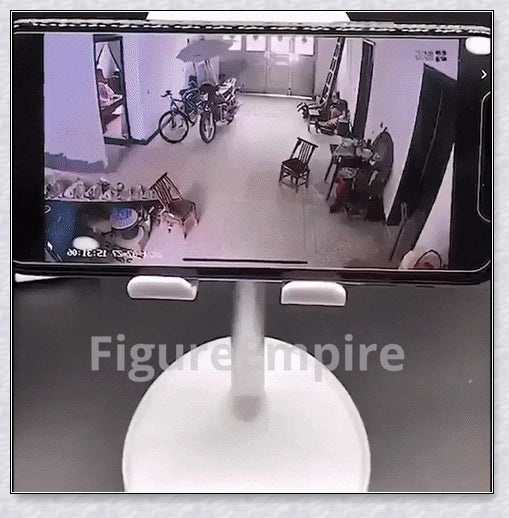 Wireless security camera with night vision and microphone, compact aluminium alloy design for discreet home or office surveillance
