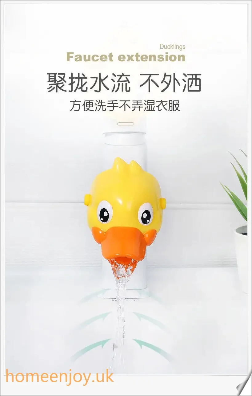 Colourful Children's Ducks Faucet Extender with Smooth Surface and Single-Handle Control