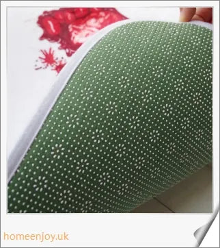 Bloody Bath Mat - A vibrant crimson bath mat made with durable 100% polyester for a bold and playful bathroom statement