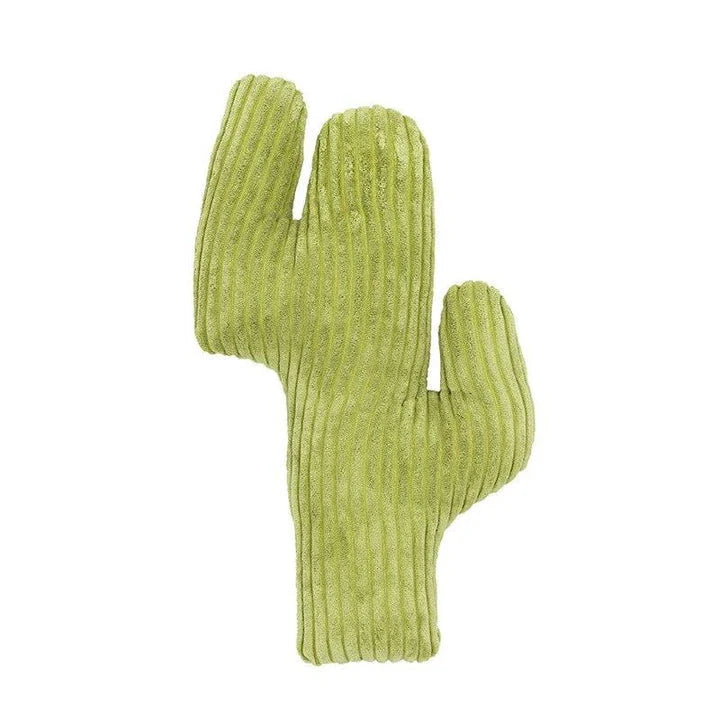 A plush cat toy in the shape of a cactus, infused with catnip to captivate your feline friend's senses and encourage natural play instincts.