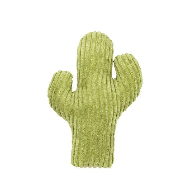 A plush cat toy in the shape of a cactus, infused with catnip to captivate your feline friend's senses and encourage natural play instincts.