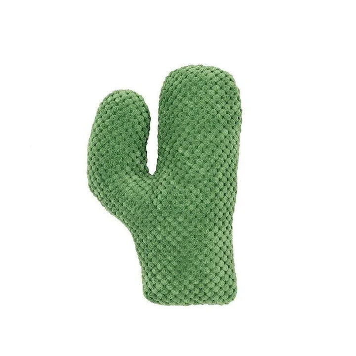 A plush cat toy in the shape of a cactus, infused with catnip to captivate your feline friend's senses and encourage natural play instincts.