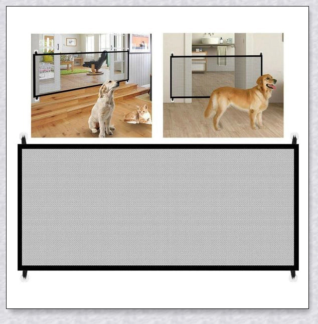 Petsjoy360 Dog Pet Or Baby Safety Gate Mesh Fence - Versatile indoor barrier net to protect your home, stairs, kitchen, and bathroom