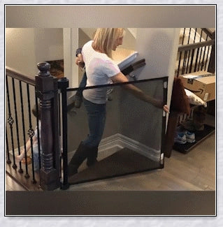 Petsjoy360 Dog Pet Or Baby Safety Gate Mesh Fence - Versatile indoor barrier net to protect your home, stairs, kitchen, and bathroom