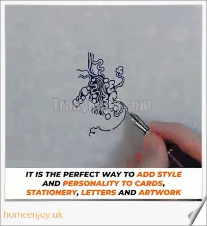 Executive Flexible Nib Fountain Pen with calligraphic strokes and elegant design
