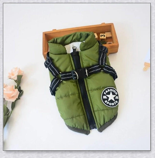 Premium winter dog jacket with waterproof, reflective, and adjustable features for outdoor adventures