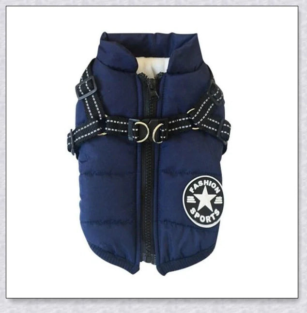 Premium winter dog jacket with waterproof, reflective, and adjustable features for outdoor adventures