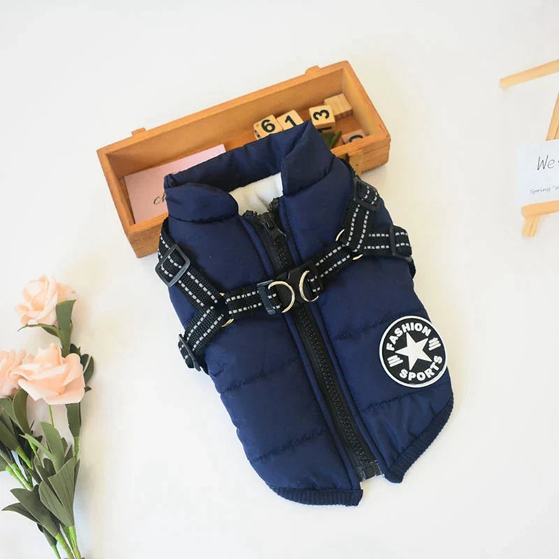Premium winter dog jacket with waterproof, reflective, and adjustable features for outdoor adventures