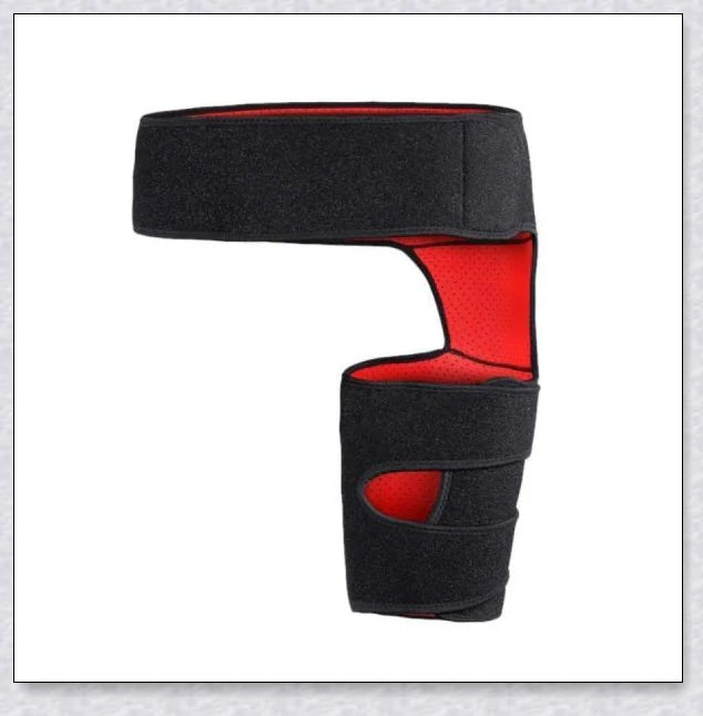 Premium hip stabilizer and groin brace with adjustable compression and breathable mesh lining for pain relief and injury recovery