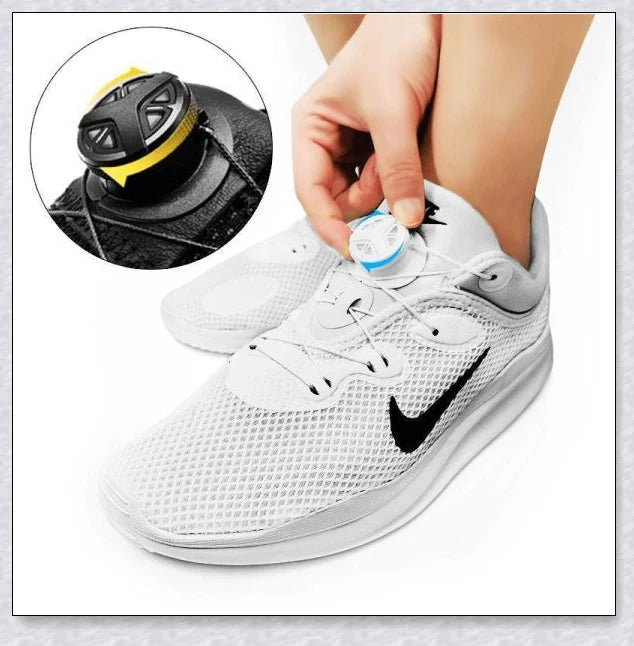 Rotating Automatic Shoe Buckle - a durable and convenient accessory for various shoe types, from sports to casual