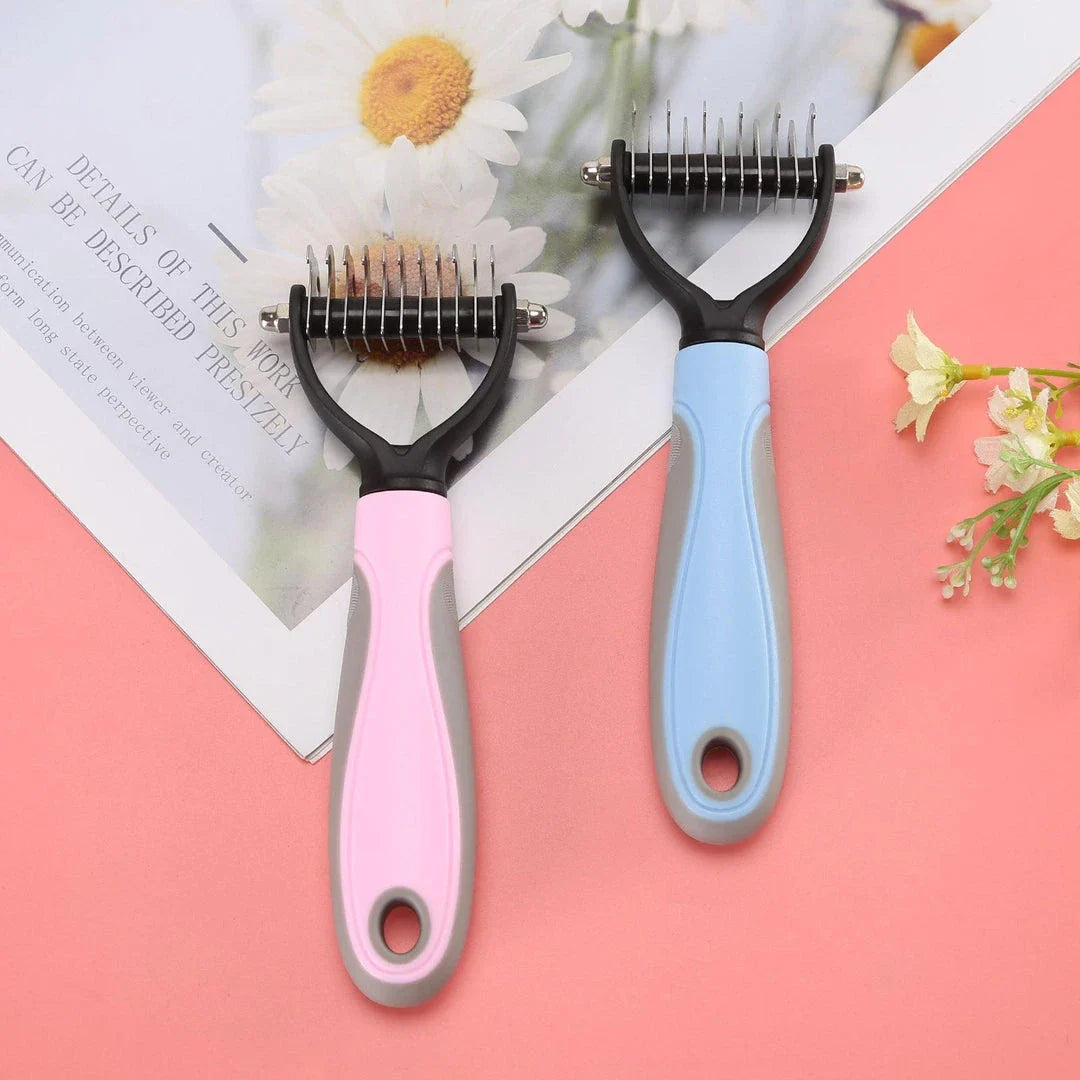 Detangling Hair Comb for Dogs - Premium Grooming Tool for Tangle-Free Coats