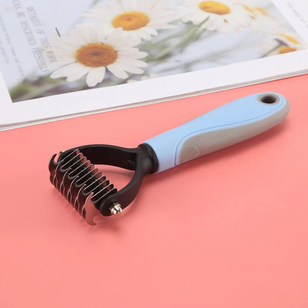 Detangling Hair Comb for Dogs - Premium Grooming Tool for Tangle-Free Coats