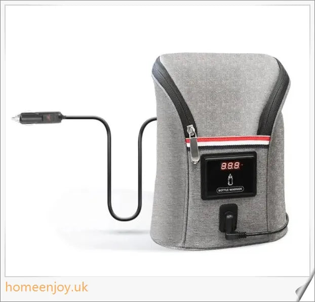 Car USB Baby Bottle Warmer with real-time temperature display and large capacity for heating two bottles simultaneously