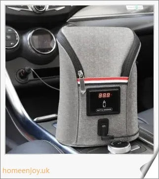 Car USB Baby Bottle Warmer with real-time temperature display and large capacity for heating two bottles simultaneously