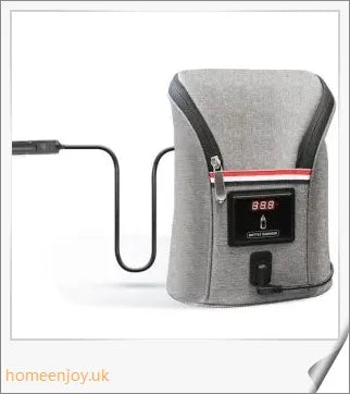 Car USB Baby Bottle Warmer with real-time temperature display and large capacity for heating two bottles simultaneously